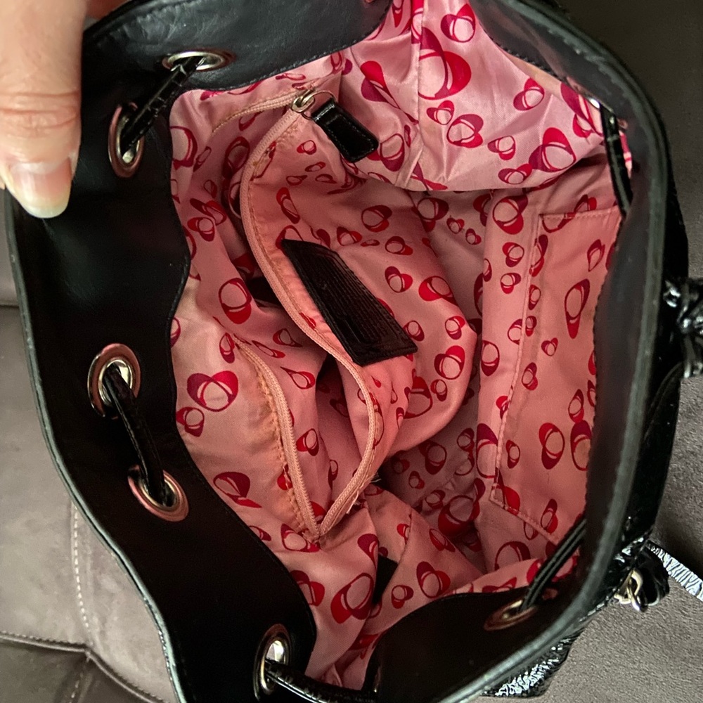 COACH Patent Leather Poppy Bucket Bag - Picture 6 of 8